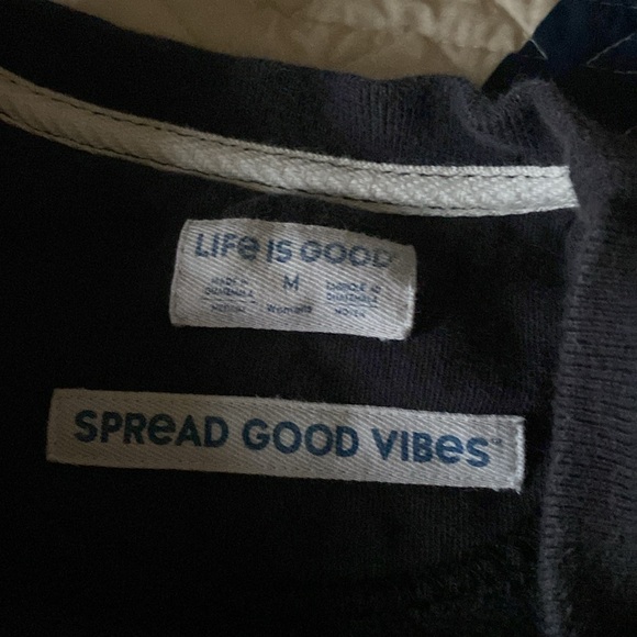 Life is Good fleece lined heavyweight crew sweatshirt - Picture 4 of 7